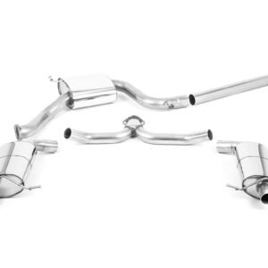 Skoda Octavia vRS 2.0 TSI 245ps (GPF & Post Facelift Models) – Resonated (Quieter) Cat Back Exhaust System – Uses OE Tips