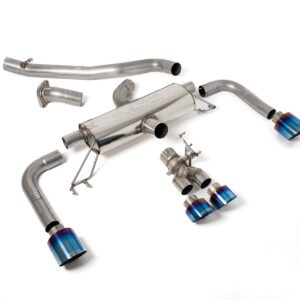 Toyota GR Corolla 1.6 Turbo – 3′ Non Resonated Secondary Cat Back (Louder) with Burnt Titanium GT Tips