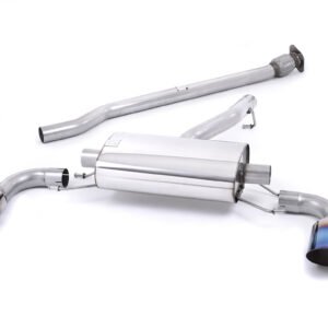 Toyota GR86 – Non-Resonated (Louder) Cat Back with Burnt/Blue Titanium Tips