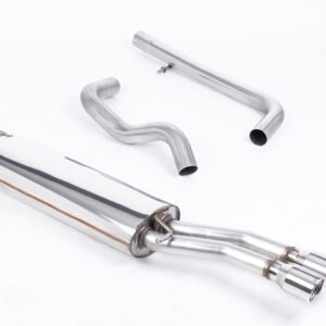 VW Bora/Jetta 1.8T/1.9TDI – Non-Resonated (Louder) Cat-Back Exhaust System with Polished Twin Tips