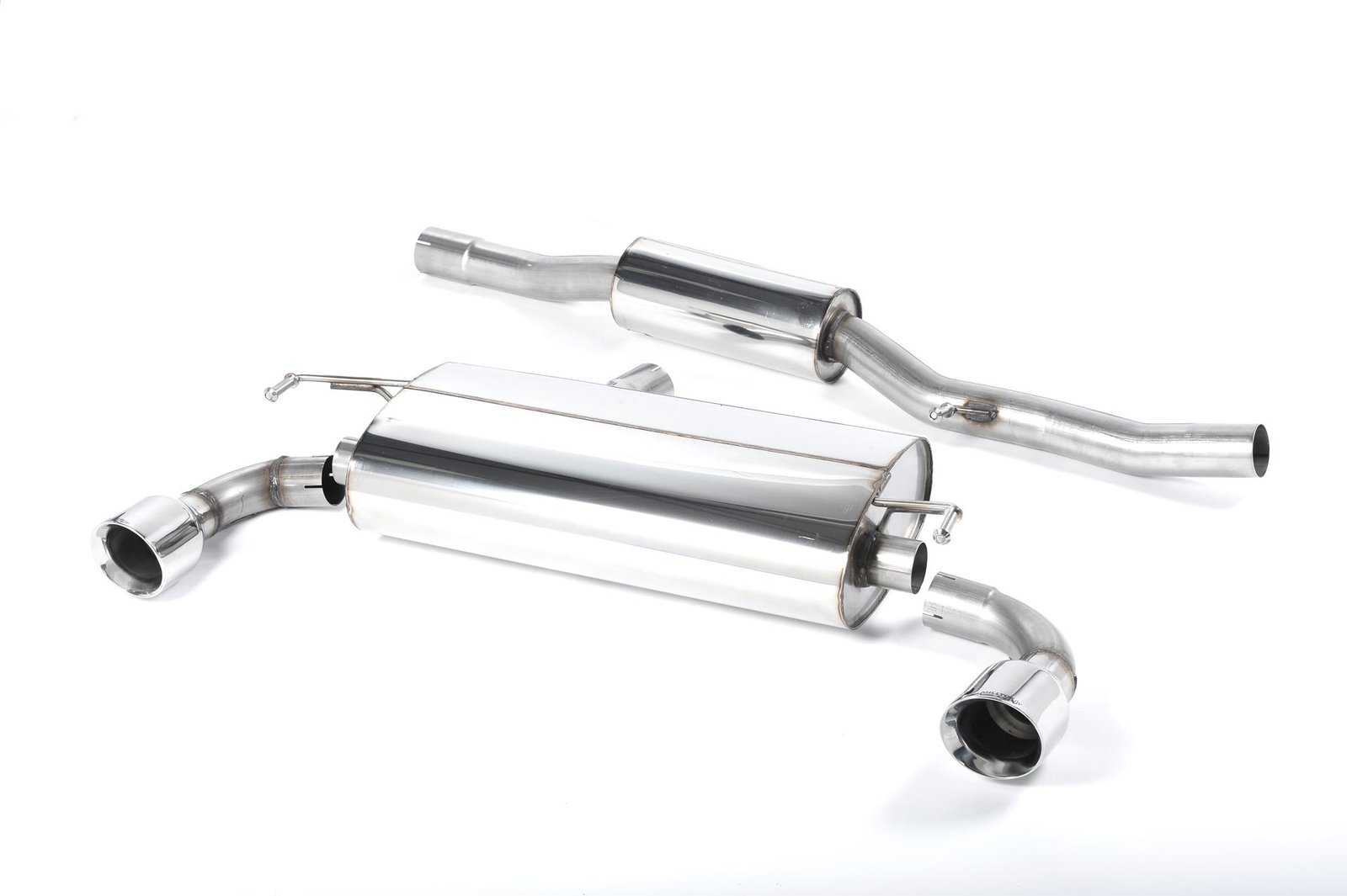 VW Golf MK4 R32 – Resonated (Quieter) Cat-Back Exhaust System with Polished Trims