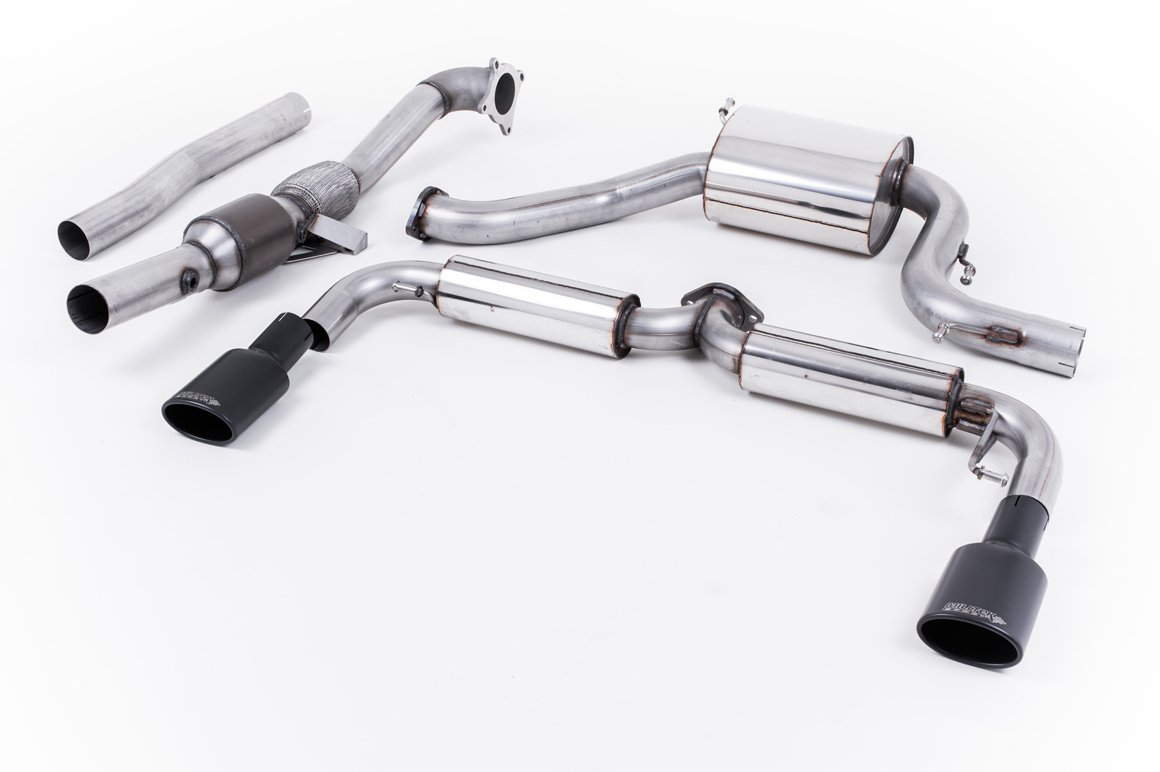 VW Scirocco R – resonado (más discreto) sistema de escape turbo-back con catalizador deportivo de alto flujo