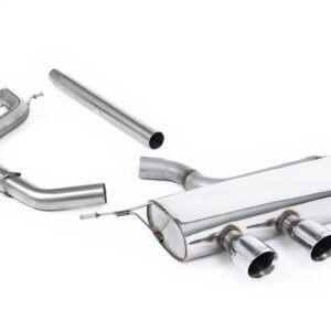 VW Golf Mk5 2.0 TDI 140PS – Non-Resonated (Louder) Cat-Back Exhaust System with Dual GT100 Trims (For R32 Valance)