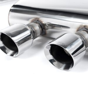 VW Golf GTi Mk5 – Non-Resonated (Louder) Cat-Back Exhaust System with GT100 Trims (For R32 Valance)