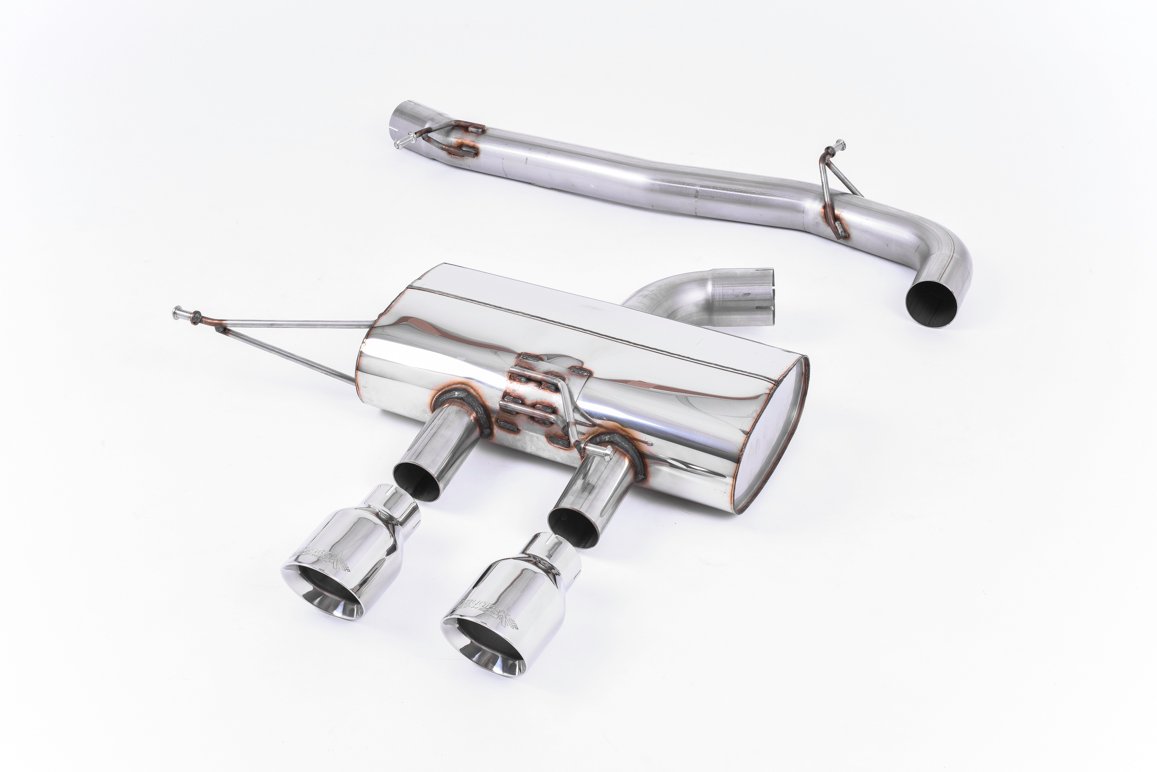 VW Golf R Mk6 – Non-Resonated (Louder) Cat-Back Race Exhaust System with Polished Tips