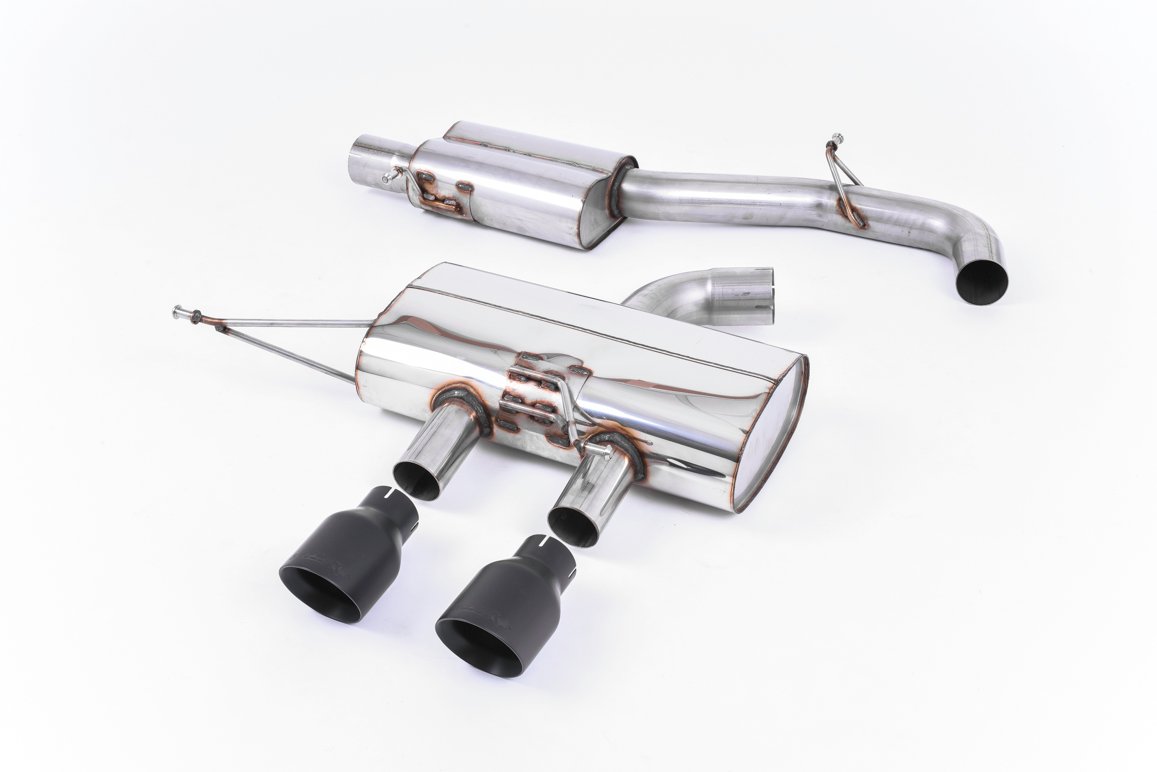 VW Golf R Mk6 – Resonated (Quieter) Cat-Back Race Exhaust System with Cerakote Black Tips