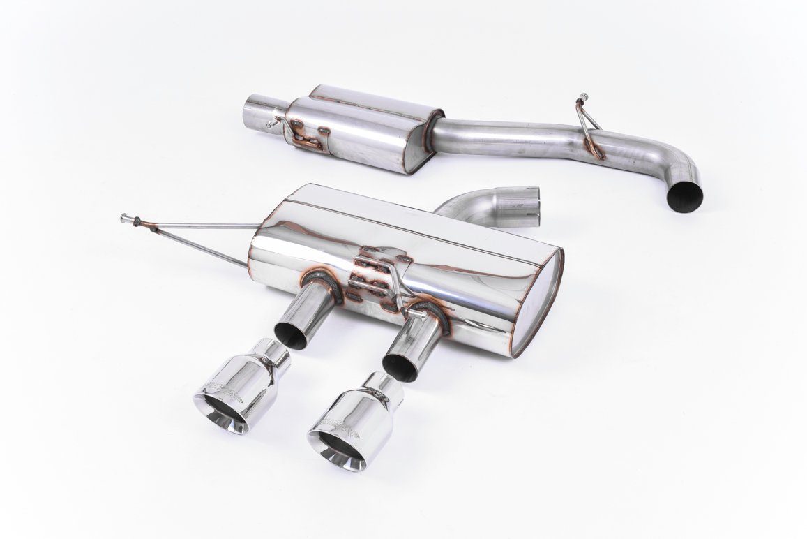 VW Golf R Mk6 – Resonated (Quieter) Cat-Back Race Exhaust System with Polished Tips