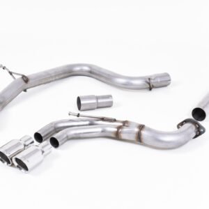 VW Golf GTD Mk7 – Non-Resonated (Louder) Cat-Back Exhaust System with Polished Tips