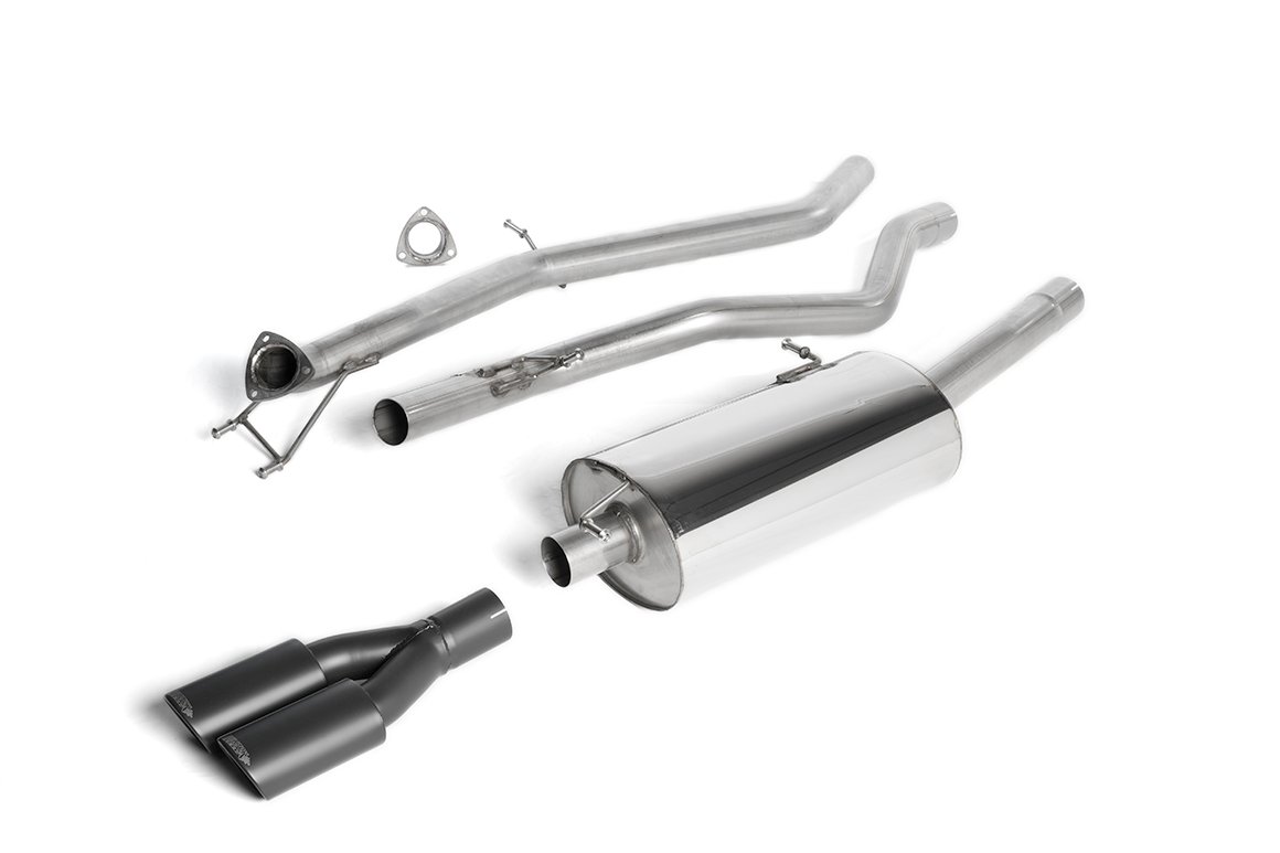 VW Amarok 2.0 BiTDI 163/180 – sistema de escape cat-back con doble negro ovaladas salidas