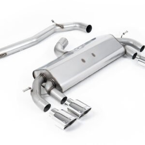 VW Golf R MK7 2.0 TSI (76.2mm sistemas) – no resonado RACE (más sonido) sistema de escape cat-back con colas ovaladas pulidas