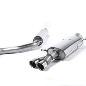 Resonated (Quieter) Cat-Back Exhaust System with Twin Polished Tips