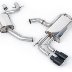 VW Golf Mk6 GT 1.4 TSI 160PS – Resonated (Quieter) Cat-Back Exhaust System with Cerakote Black Tips