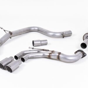 VW Golf GTI Mk7 – Resonated (Quieter) Cat-Back Exhaust System with Titanium Tips