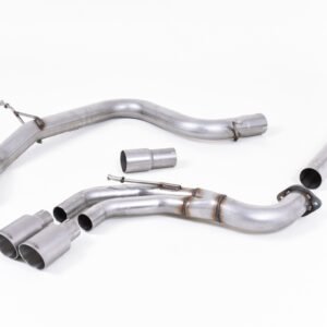 VW Golf GTD Mk7 – Non-Resonated (Louder) Cat-Back Exhaust System with Titanium Tips