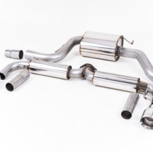 VW Beetle 2.0 TSI (A5 Chassis) – resonado (más discreto) sistema de escape cat-back con colas pulidas