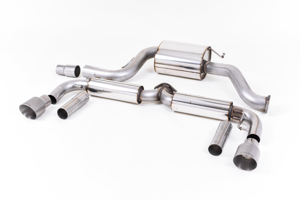 VW Beetle 2.0 TSI (A5 Chassis) – resonado (más discreto) sistema de escape cat-back con colas de titanio