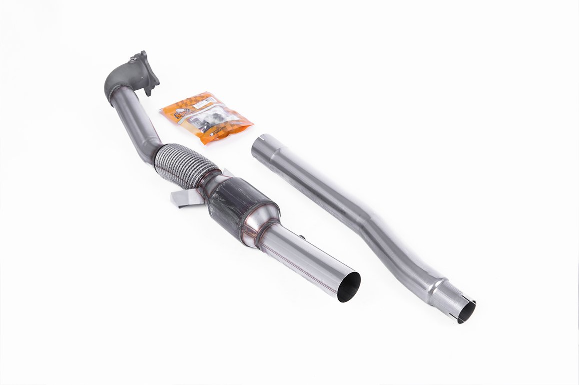 Downpipe fundido de acero inoxidable con catalizador Race (para cat-back OE) (Golf GTI)
