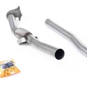 Downpipe fundido de acero inoxidable de gran diámetro con supresor de catalizador (para cat-back OE) (Golf GTI)
