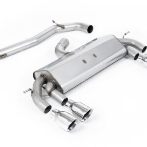 VW Golf R MK7 2.0 TSI (76.2mm sistemas) – no resonado RACE (sonido máximo) sistema de escape cat-back con pulidas GT-100 redondas colas