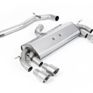 VW Golf R MK7 2.0 TSI (76.2mm sistemas) – no resonado RACE (más sonido) sistema de escape cat-back con Titanium GT-100 redondas colas