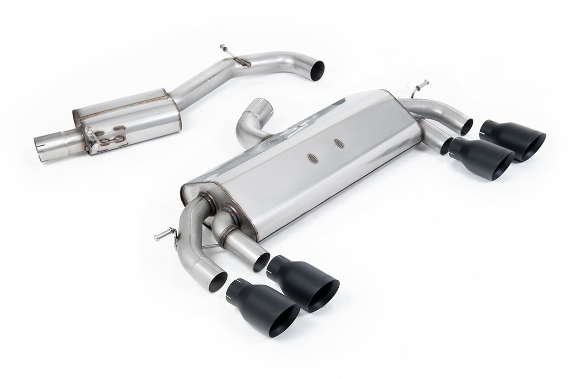 VW Golf R MK7 2.0 TSI (76.2mm sistemas) – resonado RACE (más discreto) sistema de escape cat-back
