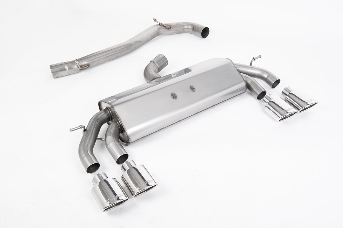 VW Golf R MK7.5 2.0 TSI 310ps (Non GPF Models & 76mm systems) – Non-Valved & Non-Resonated (Louder) Cat-Back Race Exhaust System with Polished Oval Tips