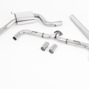 VW Golf MK7.5 GTI (Incl Performance Pack) – Non-Resonated Race (Louder) Cat-Back Exhaust System with GT-100 Polished Trims