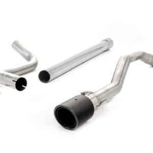 VW Up GTI 115ps & 1.0TSI 90ps – Non-Resonated (Louder) Cat-Back Exhaust System with JET-90 Carbon Trim