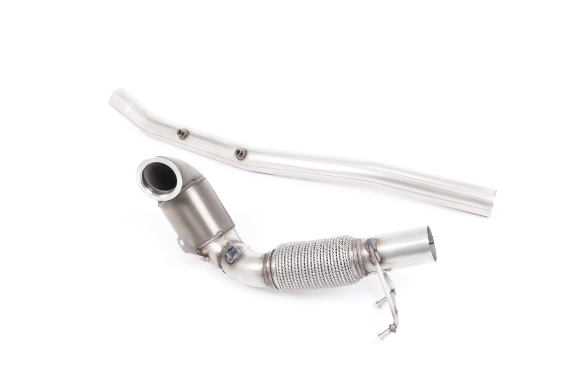 Downpipe de gran diámetro con HJS de alto flujo catalizador deportivo – para Milltek cat-back (Audi/Seat/VW)