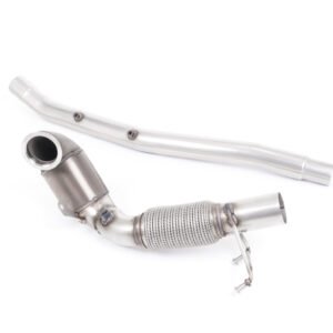 Large Bore Downpipe with HJS Hi-Flow Sports Catalyst – For OE Cat-Back (Audi/Seat/VW)