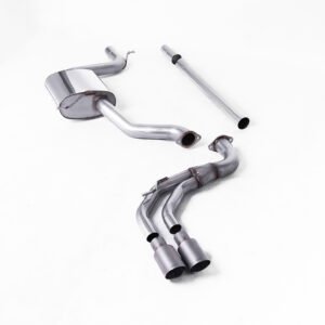 Seat Leon FR 1.8 TSI y VW Golf MK7.5 1.5TSI – no resonado (más sonido) sistema de escape cat-back con colas de titanio (GTD estilo)