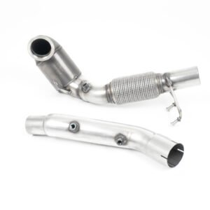 Seat Leon Cupra (1.8T/1.9 TDI) & VW Golf MK4 GTI (1.8T/1.9 TDI) – Large Bore Downpipe with 200 Cell HJS Catalyst and GPF/OPF Delete (For OE Catback Only)