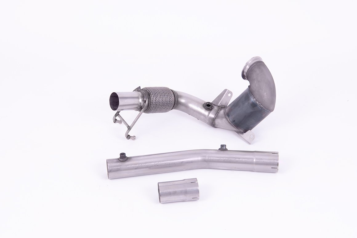VW Polo GTI 2.0 TSI (AW – 5 Door/Pre Facelift/GPF Models) – Non-Resonated (Louder) Downpipe with Hi-Flow Sports Cat – For Milltek Cat-Back