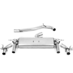 VW T-Roc R 2.0TSI – Non-Resonated (Louder) GPF/OPF Back Exhaust System with Polished GT-100 Tips