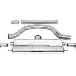 VW Golf GTI Mk8 – 80mm OPF/GPF Back Exhaust System with Burnt Titanium GT-115 Trims