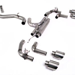 VW Golf R MK8/MK8.5 – 80mm System with Polished Trims (Race System – Loudest)