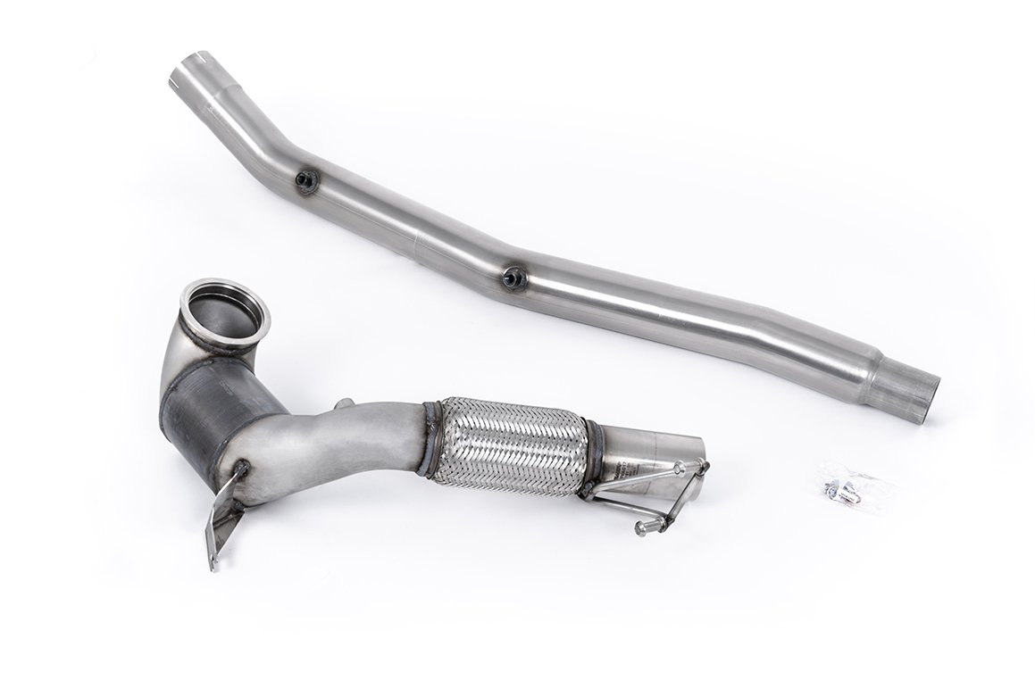 Downpipe de gran diámetro y de alto flujo catalizador de competición – compatible con original cat-back (Golf Mk8 R/Audi S3 8Y)
