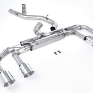 VW Golf R MK8/MK8.5 – 80mm Systems Non Valved with Polished Tips (Race System – Loudest)