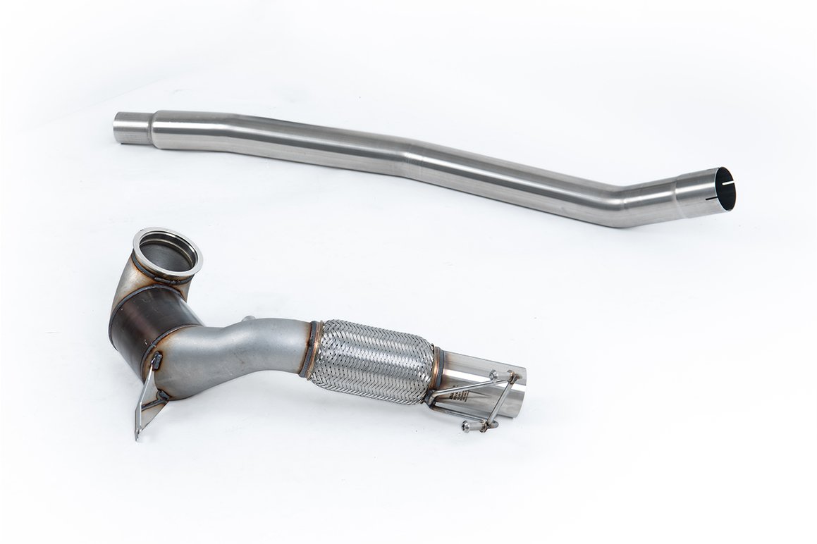 VW Arteon 2.0 TSI (USA sin válvulas/colas orientadas hacia abajo) – Downpipe de gran diámetro y Hi-Flow catalizador Race (para cat-back OE)
