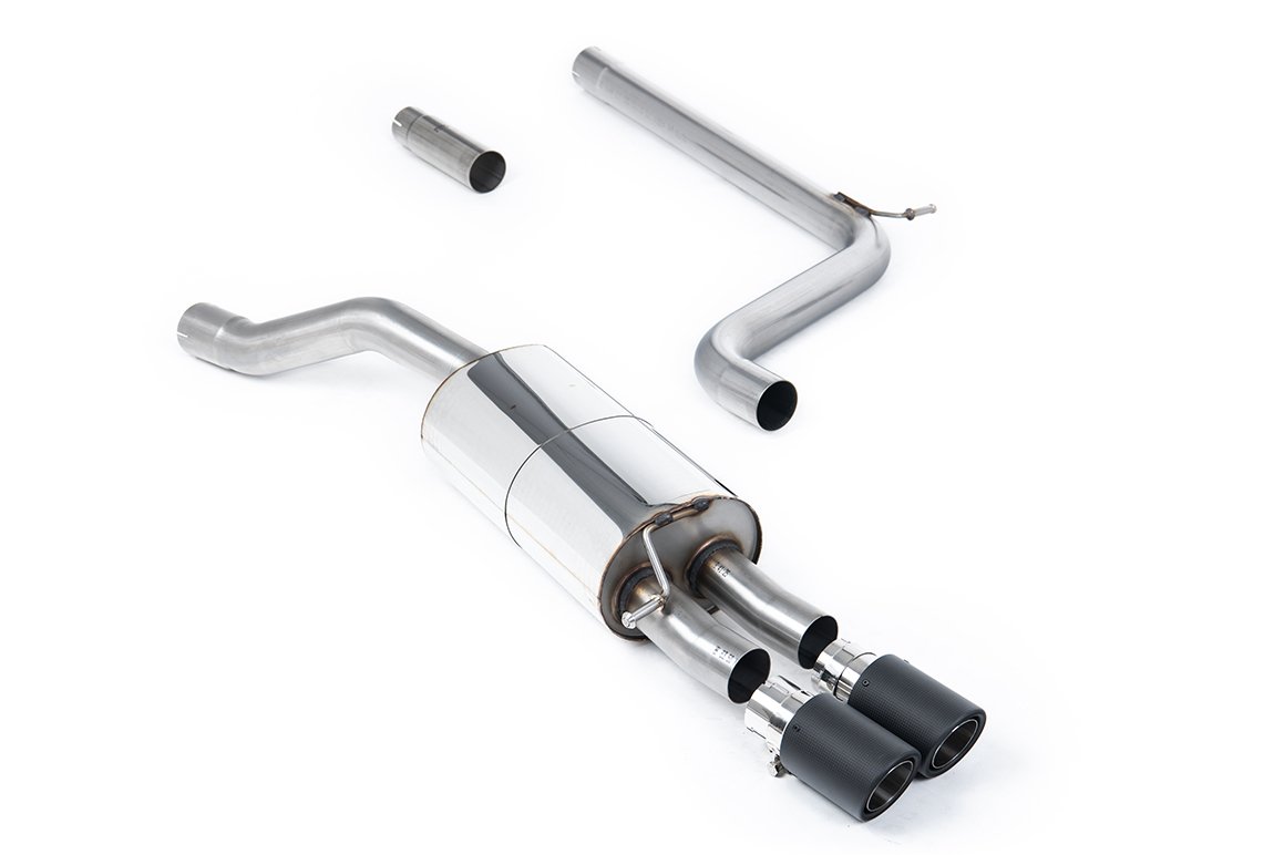 VW Polo 1.5 TSI (AW 5 puertas) – sistema desde GPF/OPF con colas JET-90 de carbono – requiere Polo GTI difusor trasero