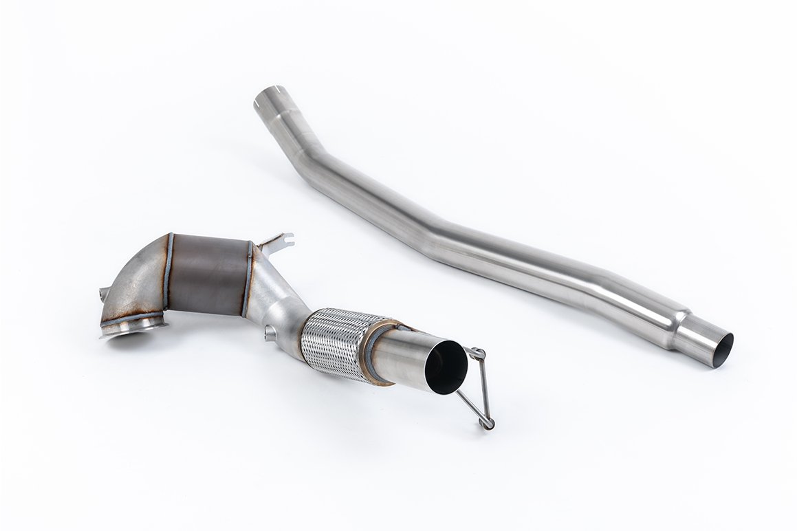 VW Arteon 2.0 TSI (USA sin válvulas/colas orientadas hacia abajo) – Downpipe de gran diámetro y supresor de catalizador (para cat-back OE)