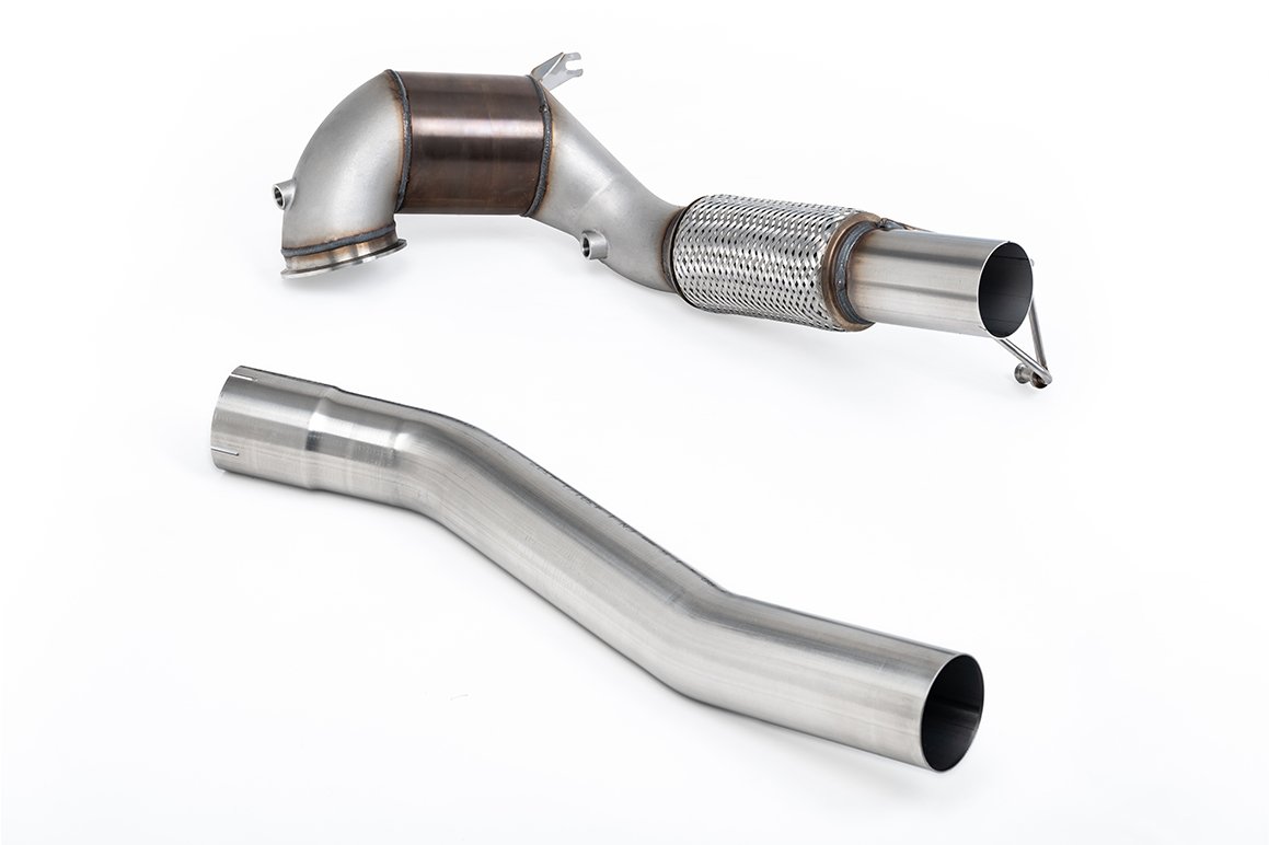 VW Golf GTI Mk8 – Downpipe de gran diámetro y Hi-Flow catalizador Race (para Milltek cat-back)