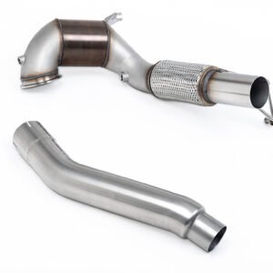 VW Golf GTI Mk8 – 94mm/3.7inch ID Turbo salida to 80mm/3.15inch Downpipe con 200CPSI NO CEL catalizador Race (para cat-back OE)