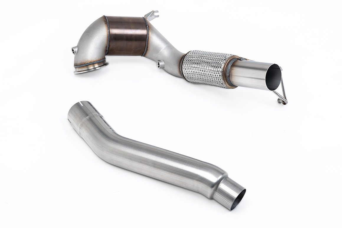 VW Golf GTI Mk8 – 94mm/3.7inch ID Turbo salida to 80mm/3.15inch Downpipe con 200CPSI NO CEL catalizador Race (para cat-back OE)