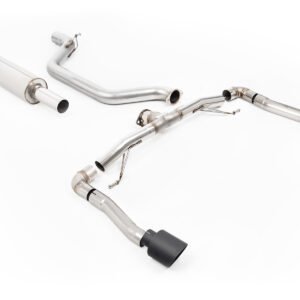 Seat Cupra Formentor 2.0TSI 245ps (modelos con GPF) – sistema de competición (máxima intensidad de sonido) 80MM escape desde OPF/GPF con salidas GT-115 negras Cerakote