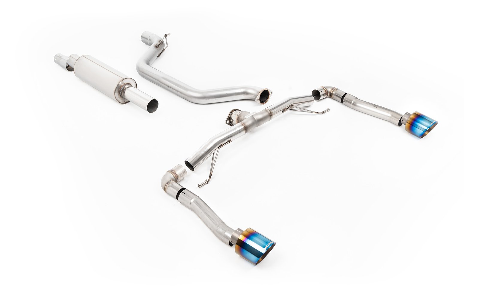 Seat Cupra Formentor 2.0TSI 245ps (modelos con GPF) – sistema de competición (máxima intensidad de sonido) 80MM escape desde OPF/GPF con salidas de titanio azulado