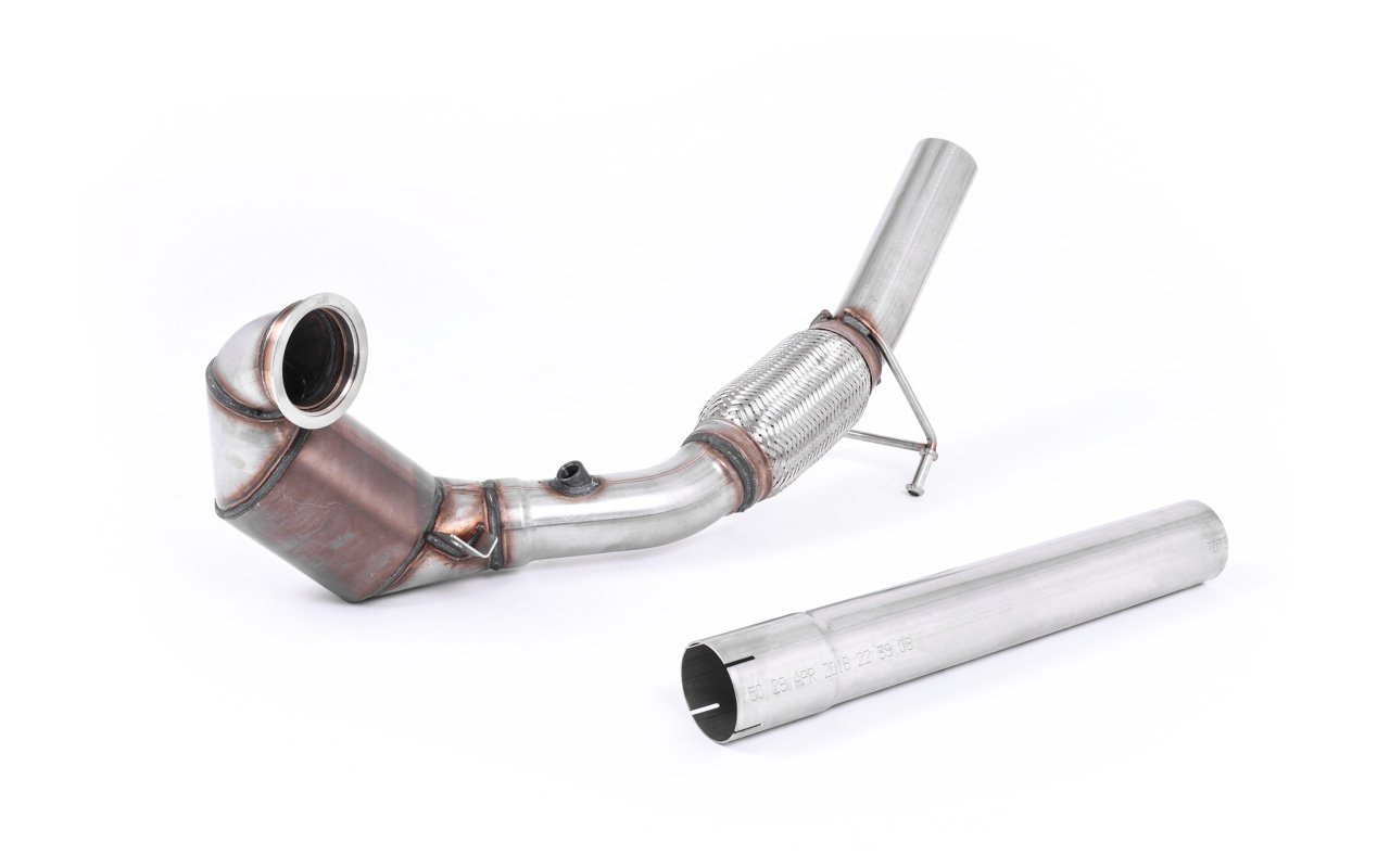 Seat Ibiza Cupra 1.8 TFSI y VW Polo GTI 1.8 TSI – Downpipe de gran diámetro con catalizador deportivo de alto flujo (para Milltek cat-back)