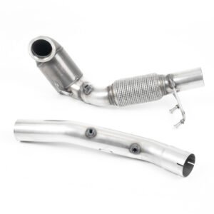 Seat Leon Cupra/Skoda Octavia vRS/VW MK7.5 GTI – Downpipe de gran diámetro con 200 Cell HJS catalizador y GPF/supresor de OPF (para Milltek cat-back solo)