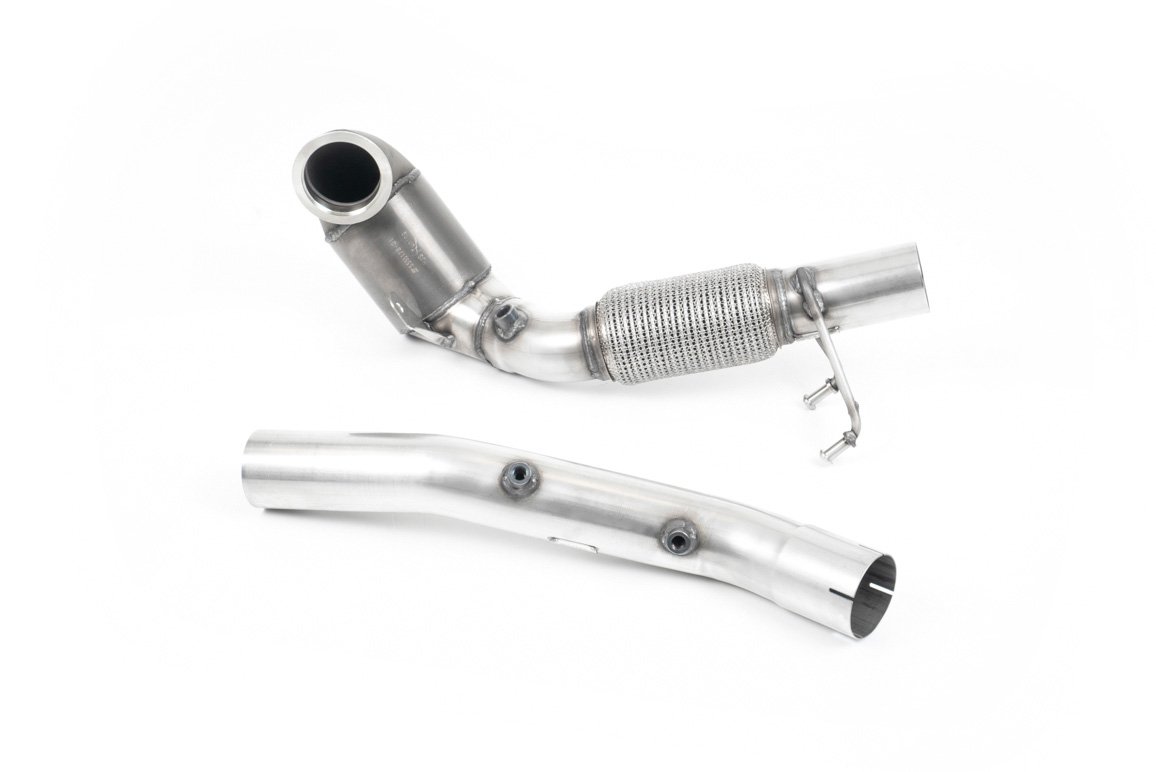 Seat Leon Cupra/Skoda Octavia vRS/VW MK7.5 GTI – Downpipe de gran diámetro con 200 Cell HJS catalizador y GPF/supresor de OPF (para Milltek cat-back solo)