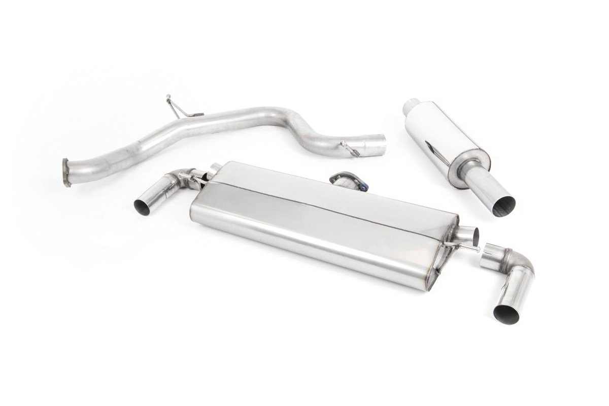 Seat Leon Cupra 290 (modelos con GPF) – Escape cat-back resonado (sonido más discreto) con salidas cuádruples GT-80 pulidas